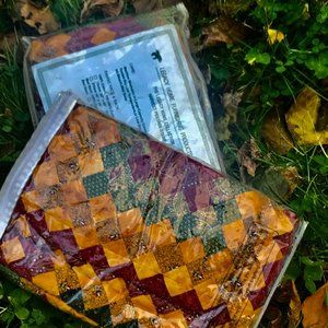 2 Legacy Home Harvest Postage Stamp Pillow Cases